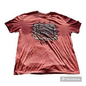 Gildan Men's Black and Pink T-shirtGildan Men's Black and Pink T-shirt